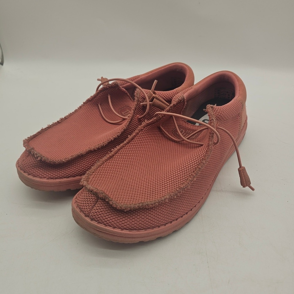 Hey Dude Wally Funk Mono Mens Size 10 Coral